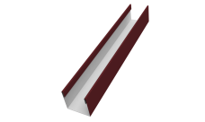 Стойка для забора жалюзи Milan Slim Grand Line 0,5 Satin Matt TX RAL 3005 красное вино (1,8м)