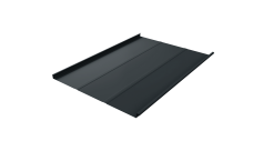 Фальц двойной стоячий Line Grand Line 0,5 Satin Matt TX с пленкой на замках RAL 7016 антрацитово-серый