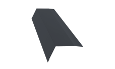 Планка карнизная 100х65 Grand Line 0,45 Drap-double TX RAL 7024 мокрый асфальт (2м)