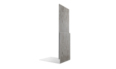 Планка приемная оконная Grand Line 0,45 Print Elite Snow Wood TwinColor (2м)