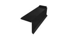 Планка торцевая сегментная 20мм Правая 0,5 Rooftop Бархат RAL 9005 черный