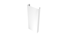 Полустолб для С8,С10 0,45 PE с пленкой RAL 9003 сигнальный белый (L3,0)