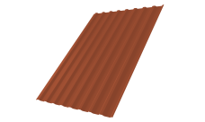 Профнастил С20B Grand Line 0,5 Satin Matt RAL 8004 терракота