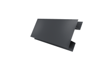 Планка H-образная стыковочная сложная 0,45 Drap-double TX RAL 7024 мокрый асфальт (2м)