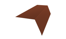 Планка карнизная широкая 100х85 0,45 Drap ST RAL 8004 терракота (2м)