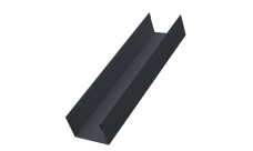 Стойка жалюзи Milan,Tokyo 0,45 PE-Double RAL 7024 мокрый асфальт (1,8м)