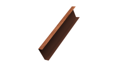 Декоративная накладка на столб универсальная 80х80 для забора жалюзи Grand Line 0,45 Print Premium Rowan Wood Intense FTC (1,8м)