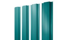 Штакетник Прямоугольный с прямым резом 0,45 PE RAL 5021 водная синь