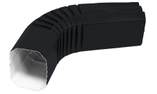 Колено прямоугольное Vortex в1 RAL 7024