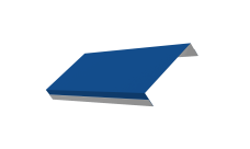 Ламель обратная 125 забора жалюзи Texas 0,5 Satin RAL 5005 сигнальный синий