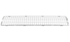 Решетка желоба защитная RAL 9003 сигнальный белый (0,6м)