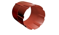 Соединитель трубы GL PU 90 мм RAL 8004 терракота