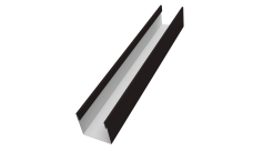 Стойка жалюзи Milan Slim 0,5 Satin RAL 9005 черный (1,8м)