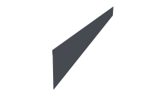 Ламель забора жалюзи Palermo стартовая/финишная для калиток и ворот 0,5 PE RAL 7024 мокрый асфальт