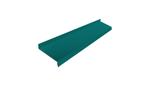 Отлив простой 100 0,45 PE с пленкой RAL 5021 водная синь (2м)