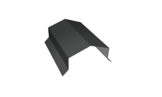 Парапетная крышка угольная 125мм Grand Line 0,45 Drap RAL 7016 антрацитово-серый (3м)