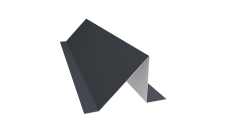 Планка снегозадержания 0,5 Rooftop Бархат RAL 7024 мокрый асфальт (2м)