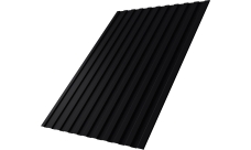 Профнастил С8A v01 Grand Line 0,4 PE-Matt-Double RAL 9005 черный