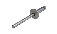 Заклёпка вытяжная Daxmer 4,0х6 (1000шт) сталь/сталь