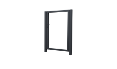 Калитка Жалюзи Texas 2,0х1 RAL 7024 без заполнения (ламель150 мм)