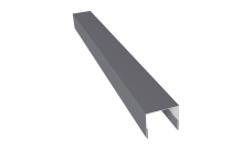 Планка П-образная заборная 24 0,45 Drap RAL 7004 сигнальный серый (2м)