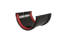 Соединитель желобов Классика 120 ПВХ GL черный (RAL 9005)