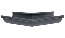 Угол желоба внешний 135 гр 150 мм матовый RAL 7024