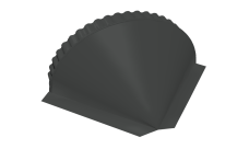 Заглушка конусная 0,5 PurLite Matt RAL 7016 антрацитово-серый