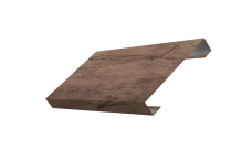 Ламель лицевая 125 забора жалюзи Texas 0,45 Print Premium Almond Wood Fresh