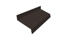 Отлив простой 50 Grand Line 0,45 Drap ТХ двухсторонний RR 32 темно-коричневый (2м)