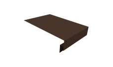 Планка околооконная сложная 300х50х18 (j-фаска) Grand Line 0,45 PE-Double с пленкой RAL 8017 шоколад (2м)