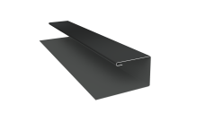 Планка П-образная Блок-Хаус new Grand Line 0,45 PE-Double с пленкой RAL 7016 антрацитово-серый (2м)