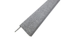 Планка ветровая с отгибом Grand Line c базальтовой крошкой для мягкой кровли 100х20х70 серая 1,25м