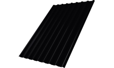 Профнастил С20R Grand Line 0,5 PurLite матовый RAL 9005 черный