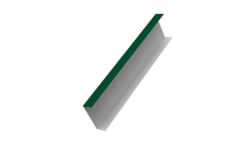 Декоративная накладка на столб универсальная 80х80 для забора жалюзи 0,45 Drap TX RAL 6005 зеленый мох (3м)