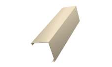 Декоративная накладка на столб универсальная угловая 80х80 для забора жалюзи Grand Line 0,45 Print Elite Milky Wood TwinColor (2м)