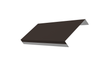 Ламель обратная 125 забора жалюзи Texas 0,5 PurPro RR 32 темно-коричневый