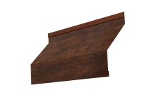 Ламель забора жалюзи Milan new 0,45 Print Premium с пленкой Cherry Wood Dark FTC