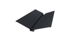 Планка ендовы верхней 115х30х115 Grand Line 0,5 Satin Matt TX RAL 7024 мокрый асфальт (2м)