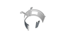 Крепление трубы круглой Ø90 на дерево Vortex Mix PE RAL 7024 мокрый асфальт