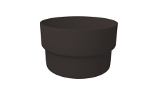 Муфта трубы соединительная ПВХ Grand Line коричневая (RR32)