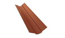 Планка ендовы верхней фигурной 70x70 0,5 Satin Matt RAL 8004 терракота (2м)