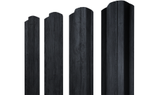 Штакетник М-образный B фигурный Grand Line 0,45 Print Premium Grey Wood TwinColor