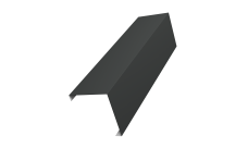 Декоративная накладка на столб универсальная угловая 80х80 для забора жалюзи 0,5 PurPro Matt 275 RAL 7016 антрацитово-серый (2м)