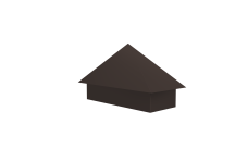 Колпак на полустолб для С21 0,5 PurPro с пленкой RR 32 темно-коричневый