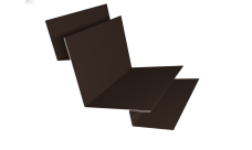 Угол внутренний сложный 90 градусов Grand Line 0,45 Drap ТХ двухсторонний RAL 8017 шоколад (3м)
