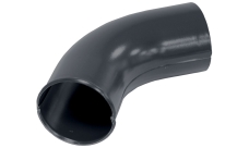 Колено стока 100 мм матовый RAL 7024