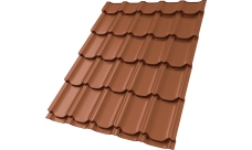 Профиль волновой "Квинта плюс" ("Kvinta plus") 0,45 PE RAL 8004 терракота