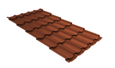 Профиль волновой "Квинта плюс" ("Kvinta plus") 0,45 PE RAL 8004 терракота