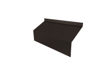 Ламель забора жалюзи Milan/Milan new стартовая/финишная для калиток и ворот 0,5 Atlas X RR 32 темно-коричневый